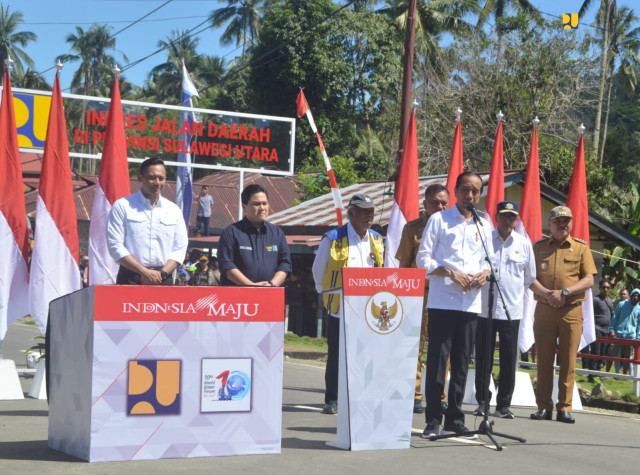 Presiden Jokowi Resmikan 9 Ruas Inpres Jalan Daerah di Sulawesi Utara Senilai Rp183,6 Miliar